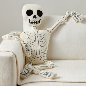 Viral "Mr Bones" Skeleton Pillow - Pottery Barn Halloween